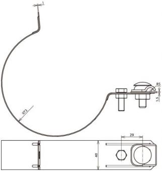 DEHN Regenrohrschelle             420207 