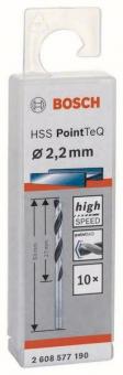 Bosch   HSS-Spiralbohrer PointTeQ 2,2 mm 