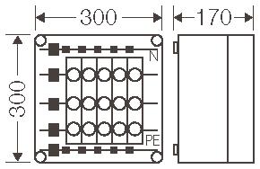HENS Mi-Sicherungsgehäuse 5x63A   MI3236 
