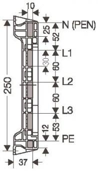 HENS Sammelschienenträger für     MIST63 