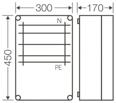 HENS Mi-Sammelschienengehäuse     MI6355 