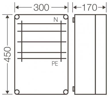 HENS Mi-Sammelschienengehäuse     MI6355 