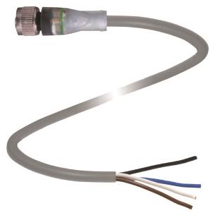 PF Kabeldose M12 LED 4p   V1-G-A2-5M-PUR 
