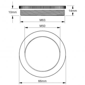 Kleinhuis Reduzierring M63 außen 44M6350 