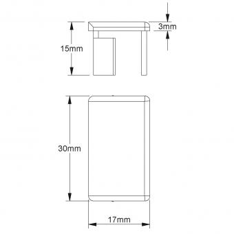 Kleinhuis Endstück 20X30         E2030.3 
