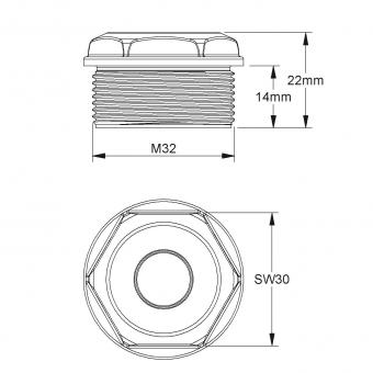 HKL Membrannippel M32               1485 