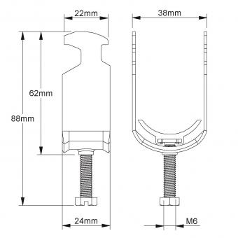 Kleinhuis Bügelschelle 30-34mm   1491A34 