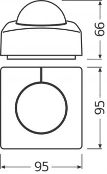 LEDV Connected PIR-Sensor IP54 