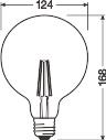 OSR LED Globe 7,5-55W/825 E27 gold dimm. 