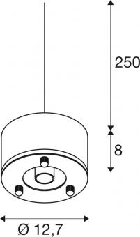 SLV PARA DOME E27 Pendelleuchte  1005214 
