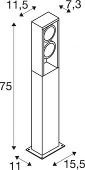 SLV ESKINA FRAME 75 FL, Outdoor  1004751 