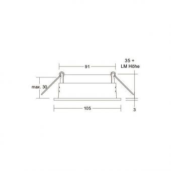 Brumberg Einbaumodul rund,      45000180 