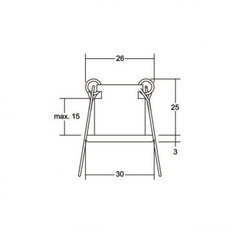 BRUM Einbaulichtpunkt chrom matt 2030.03 