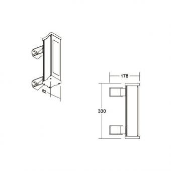 Brumberg LED-Anbau-Wallwasher   60831642 