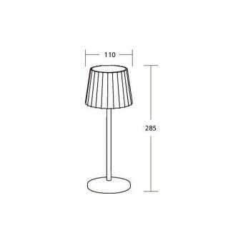 BRUM LED-Akkutischleuchte REIRO 65411183 