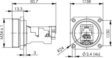 TEGA TOC Flanschset IP68     J60020A0000 