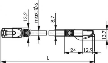 TG Patchkabel S-FTP 1m gelb   L0000A0085 