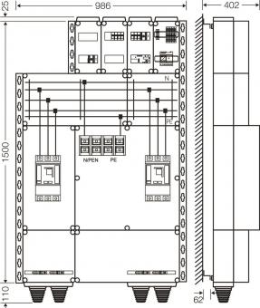 Hensel Leistungsschalter      Mi AE 6653 