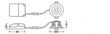 Ledvance SP ADJ P 8W930 PS DIM IP20 BK 