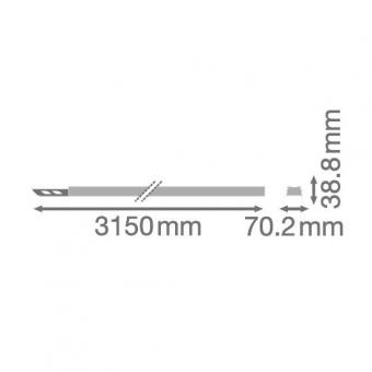 LEDV TRUSYS FLEX P RAIL 3000 5P WT 