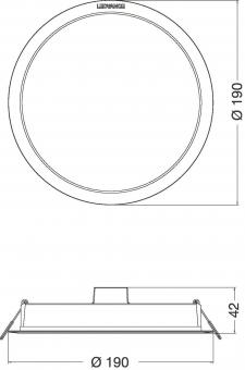 Ledvance DL IP44 DN DN 190 18W 840 