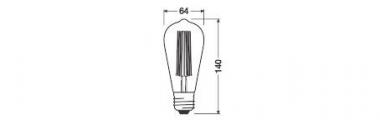 Osram Vintage 1906 LED DIM 60 8.8W 2200K 