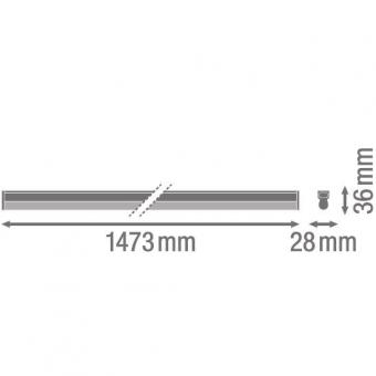 LEDV LINEAR LED 17W 1800lm 3000K 