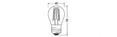 Ledvance LED CLASSIC P DIM S 4.2W 927 