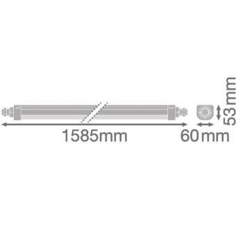 LEDV DAMP PROOF COMPACT TH FR-Leuchte PC 