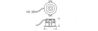 Ledvance SP FIX P 8W940 PS DIM IP44 WT 