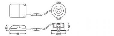 Ledvance SP FP FIX P 8W927 PS DIM IP65 