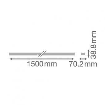 LEDV TRUSYS FLEX P RAIL 1500 5P END 