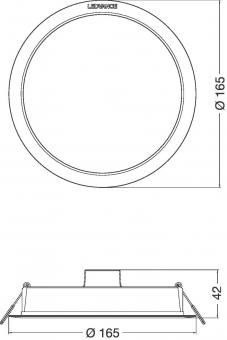 Ledvance DL IP44 DN DN 165 13W 840 