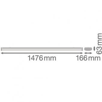 Ledvance LN SF IP44 DALI 1500 P 45W 