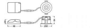 Ledvance SP DK FIX P 8W927 PS DIM IP44 