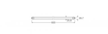 LEDV LED Tube EM Perf 7W/840 (18W) 