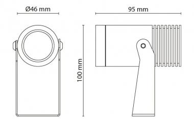SGL Außenstrahler Hovden Mini 36° 630001 