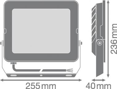 LEDV FL COMP V 90W840 SYM 100 BK 