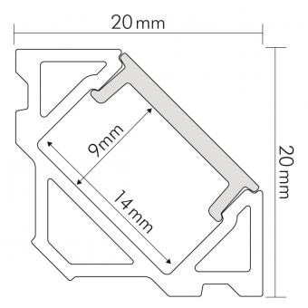 Nobile Alu Eck-Profil 3       5011147808 