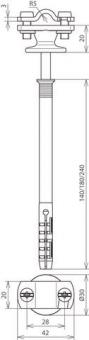 DEHN Leitungshalter mit           273741 
