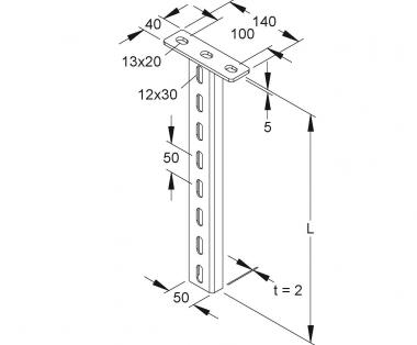 NIED Verzinkt Hängestiel           200MM 