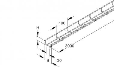 Niedax Mini-Gitterrinne    GRS 30.065 E3 