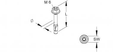 NIED Durchsteckanker              DAM6X5 