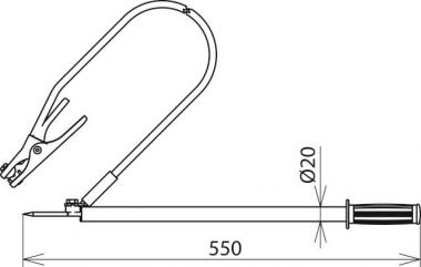 DEHN Entladevorrichtung m. Tast-  758021 