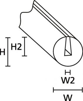 Hellermann PS1-PVC-BK Kantenschutz 
