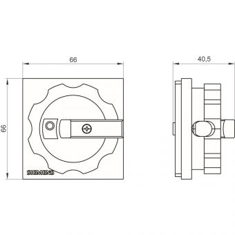 Siemens 3LD92241B Drehantrieb sw 