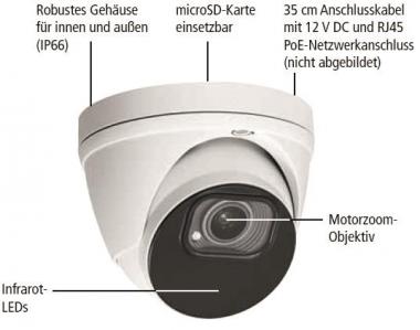 INDEXA 5MP Netzwerk-Kugelkamera NWD6556M 