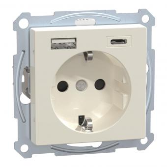 Merten SCH-STDO+BRS+STK+USB MEG2367-0319 