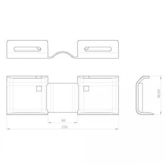Unex Horizontales Gelenkstück      66854 