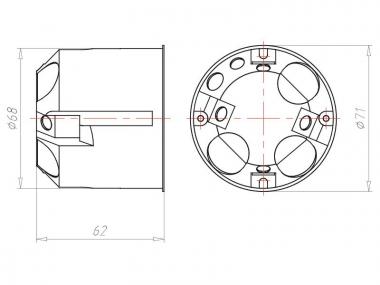 Kaiser Hohlwand 9064-02 61mm 